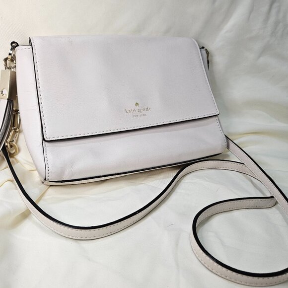Kate Spade Royal Place Zari Crossbody Bag in Horchata White - Picture 1 of 9